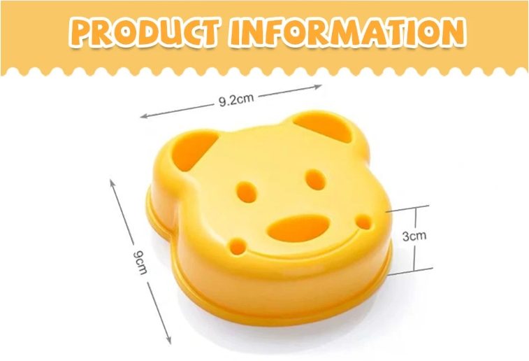 Kitchen Breakfast Bear Sandwich Mold Bread Biscuit Embosser #ca34 Carousel 1