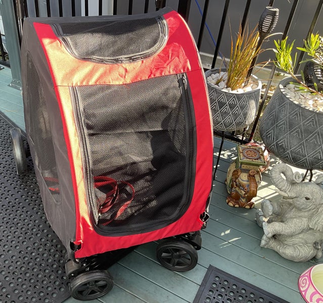 Very Large, Pet Dog Cart, enclosed, NEW, can fit two dogs Carousel 1