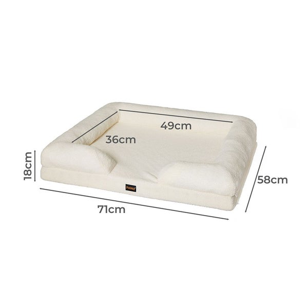 PaWz Memory Foam Pet Sofa Bed Cushion Dog Cat Mattress Washable Removable Carousel 2
