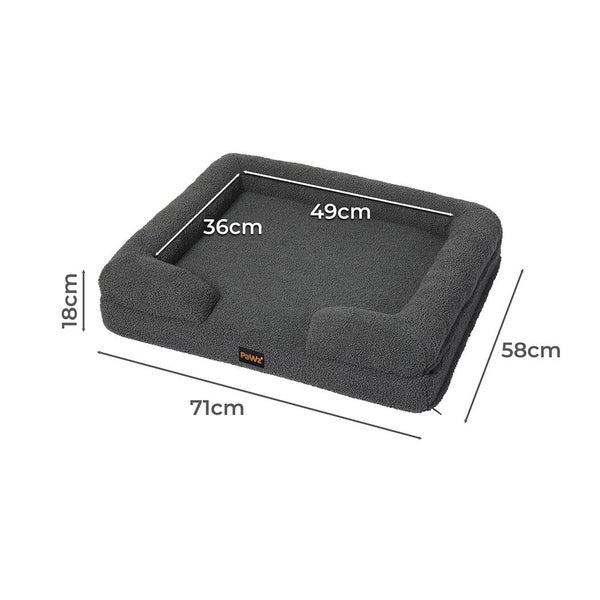 PaWz Memory Foam Pet Sofa Bed Cushion Dog Cat Mattress Washable Removable Carousel 2