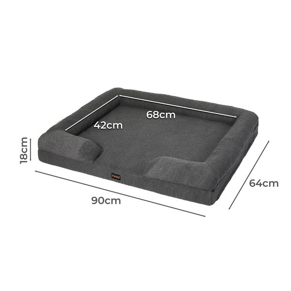 PaWz Memory Foam Pet Sofa Bed Cushion Dog Cat Mattress Washable Removable Carousel 2