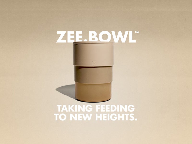 ZEE DOG HEIGHT ADJUSTABLE BOWL - BROWN Carousel 1