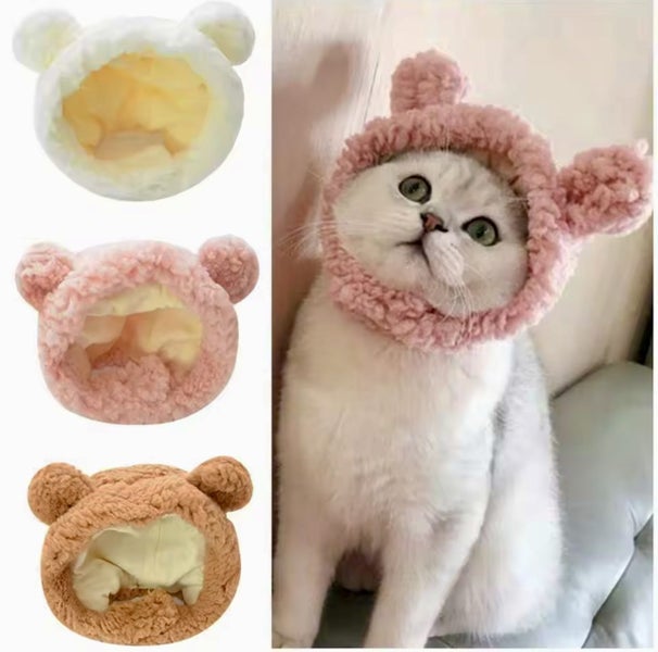 Dog costume pet costume CUTE costume Hat pinkBEAR for small dog and cats Carousel 5