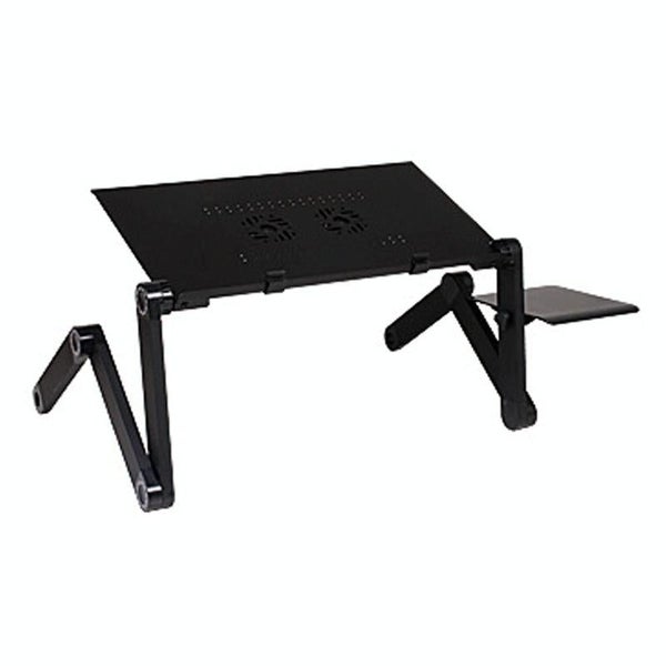 Portable 360 Degree Adjustable Foldable Aluminium Alloy Desk Stand with Doubl... Carousel 2
