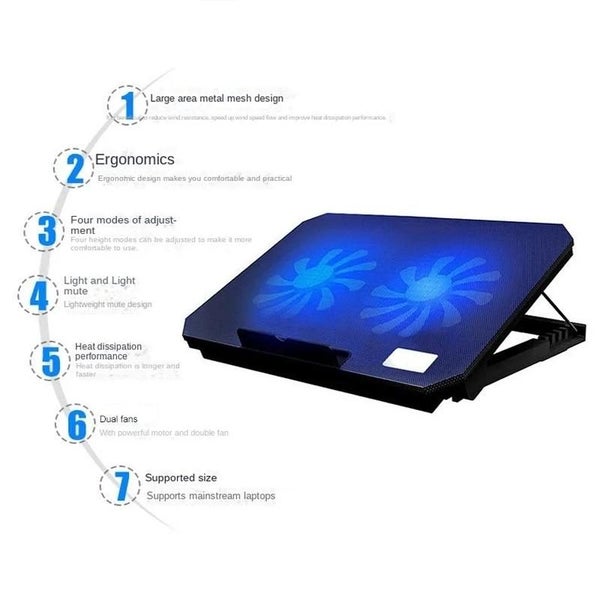 Adjustable Laptop Radiator with Silent Cooling Carousel 2