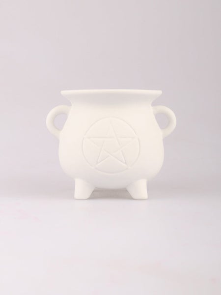 White Pentagram Cauldron Oil Burner Carousel 2