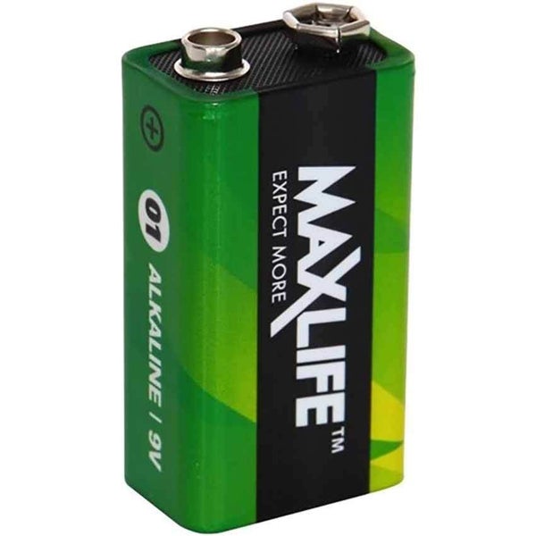Maxlife 9 Volt Alkaline Batteries - 2 Pack Carousel 1