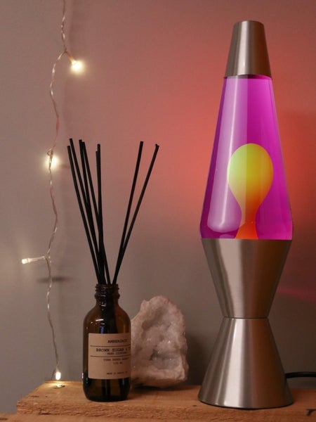 Liquid Lamp Silver / Purple / Yellow Carousel 1