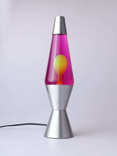 Liquid Lamp Silver / Purple / Yellow Carousel 2