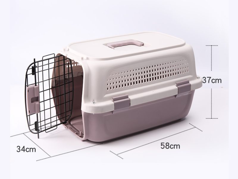 58CM PURPLE - Dog/Cat Airline Travel Cage/Carrier Carousel 1
