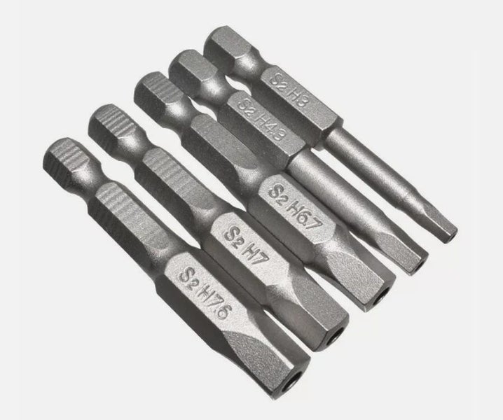 5PCS 50mm S2 Steel Pentagonal Screwdriver Bit Set Carousel 2