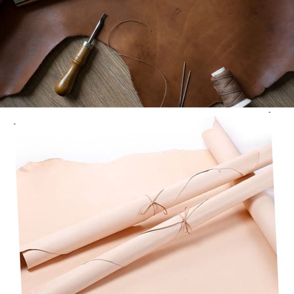 a grade tooling leather 3pcs Vegetable Tanned Leather Soft Eco Friendly Cuttable Carousel 2