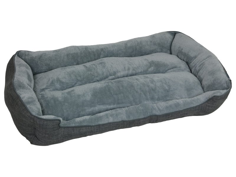 Comfortable Pet Lounge Bed For Dogs & Cats Grey - Extra Large 120x80cm Carousel 1