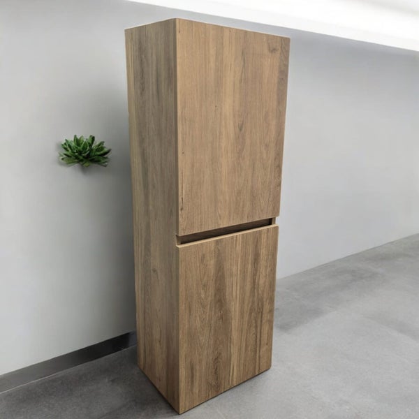 SIDE CABINET 400MM WIDE x 1200MM HEIGHT LIGHT OAK Carousel 1