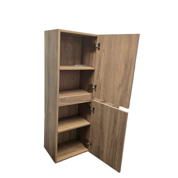SIDE CABINET 400MM WIDE x 1200MM HEIGHT LIGHT OAK Carousel 2