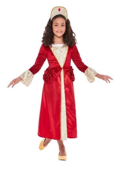Tudor Princess Costume Child Red Carousel 2