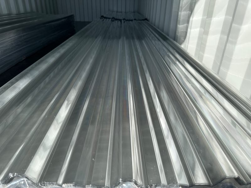 2.4M Length - Colour Clear - Trimdek Profile, Polycarbonate Roofing Sheets Carousel 12