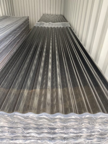 1.8M Length - Colour Bronze - Corrugated Profile, Polycarbonate Roofing Sheet Carousel 1