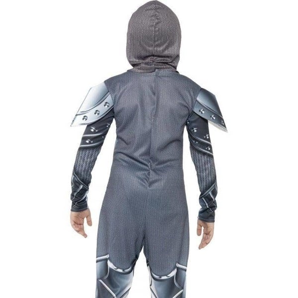 Armoured Knight Deluxe Costume Kids Jumpsuit Grey Carousel 2