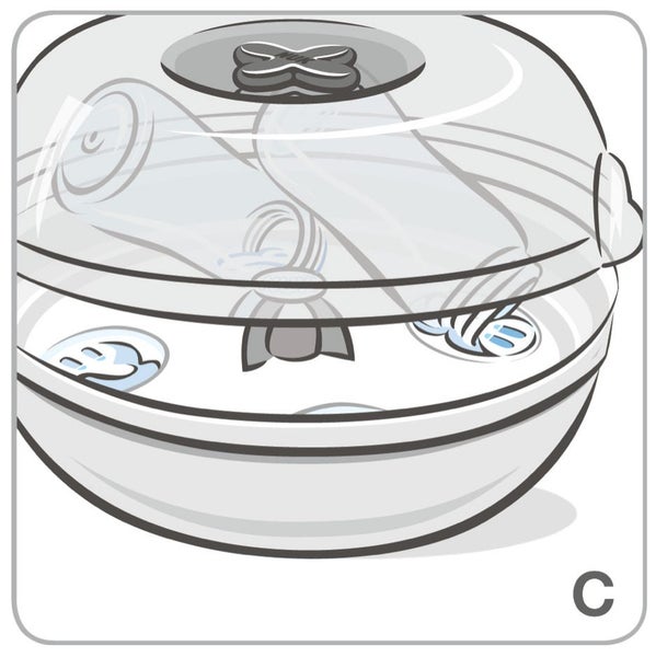 NUK: Micro Express Microwave Steam Steriliser Carousel 5