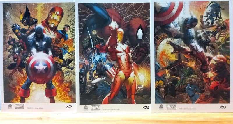 Rare 2011 MARVEL UNIVERSE ARTIST DRAFT AD1-AD9 Set Mint/Near Mint- !!! SALE !!! Carousel 1