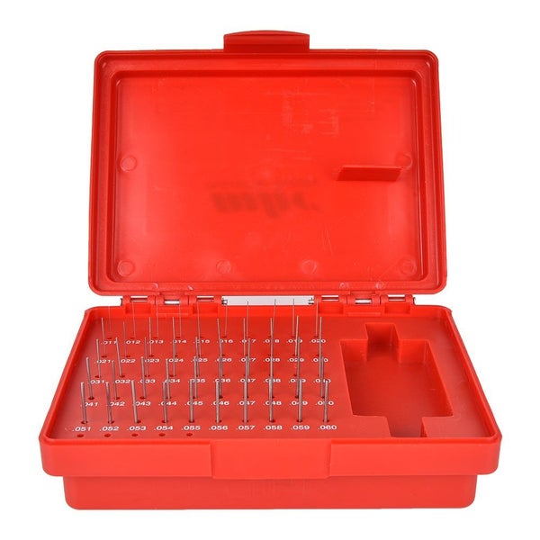 50Pcs M0- 0.011-0.060 inch Steel Plug Pin Gage Set 0.0002 inch Precision Carousel 1