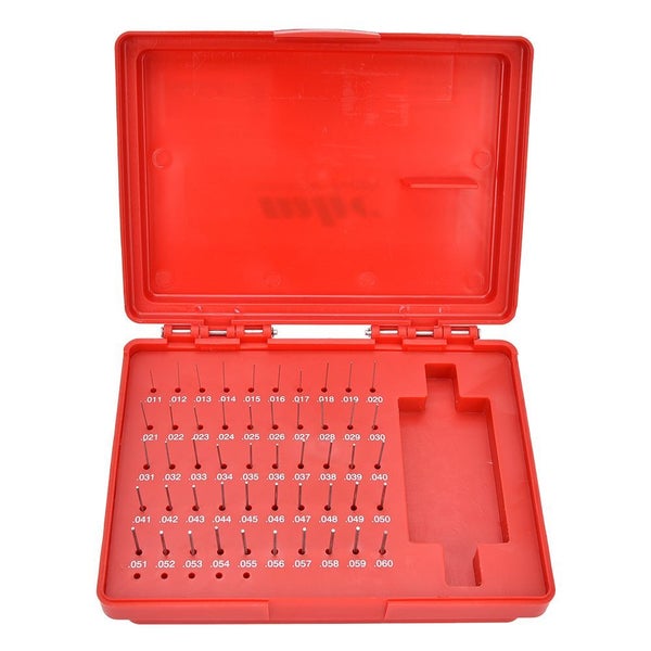 50Pcs M0- 0.011-0.060 inch Steel Plug Pin Gage Set 0.0002 inch Precision Carousel 5