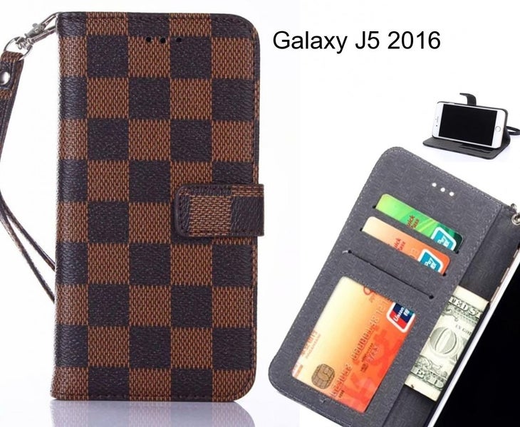 Galaxy J5 2016 Case Grid Wallet Leather Case Carousel 1