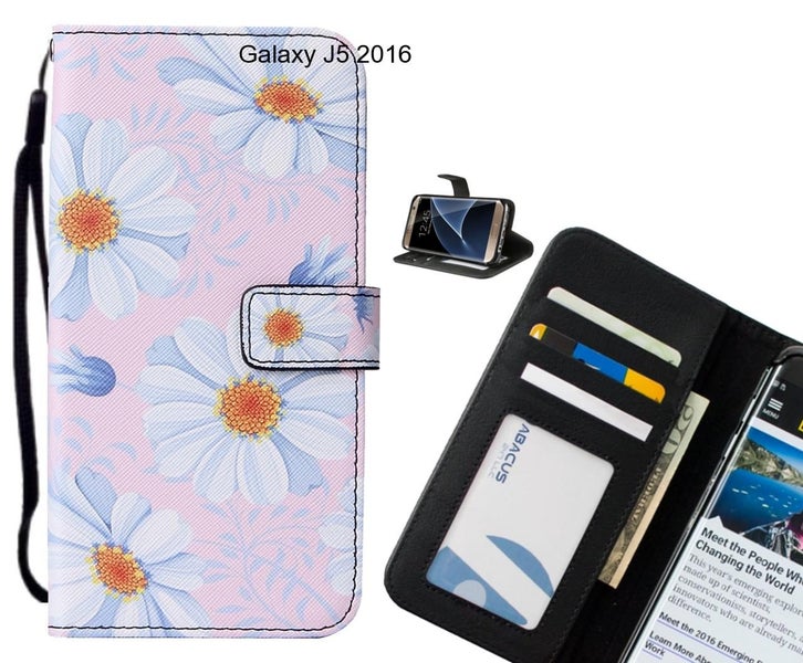 Galaxy J5 2016 case leather wallet case printed ID Carousel 1