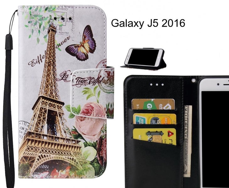 Galaxy J5 2016 Case wallet fine leather case printed Carousel 1
