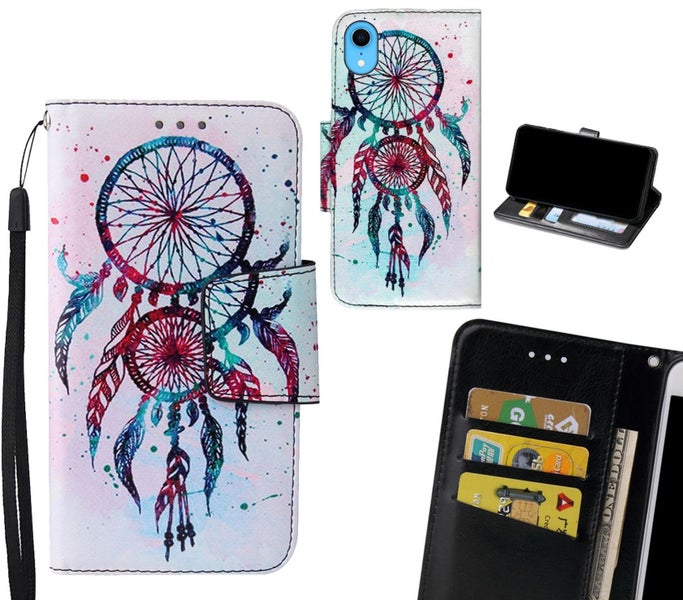 iPhone XR Case wallet fine leather case printed Carousel 1