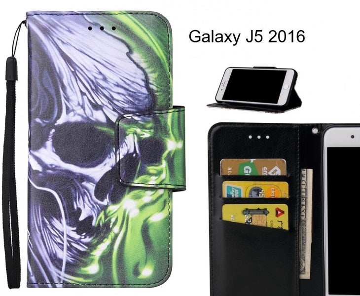 Galaxy J5 2016 Case wallet fine leather case printed Carousel 1
