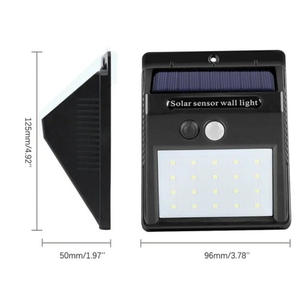 Solar Induction Motion Sensor Wall Lights Ip64 Waterproof Led Outdoor Garden Str Carousel 2