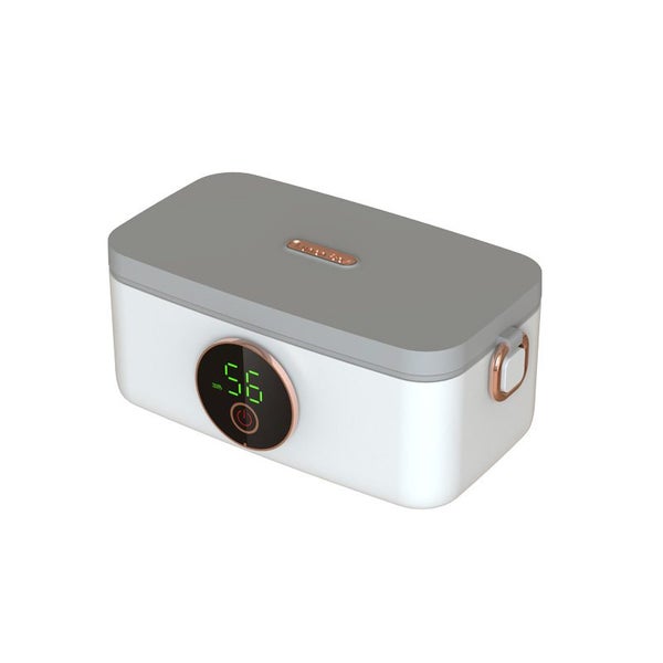 Portable Electric Heating Lunch Box Wireless USB Rechargeable Food Warmer Carousel 1