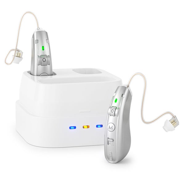 Rechargeable Hearing Aids for Seniors Digital Hearing Amplifiers (Silver) Carousel 7