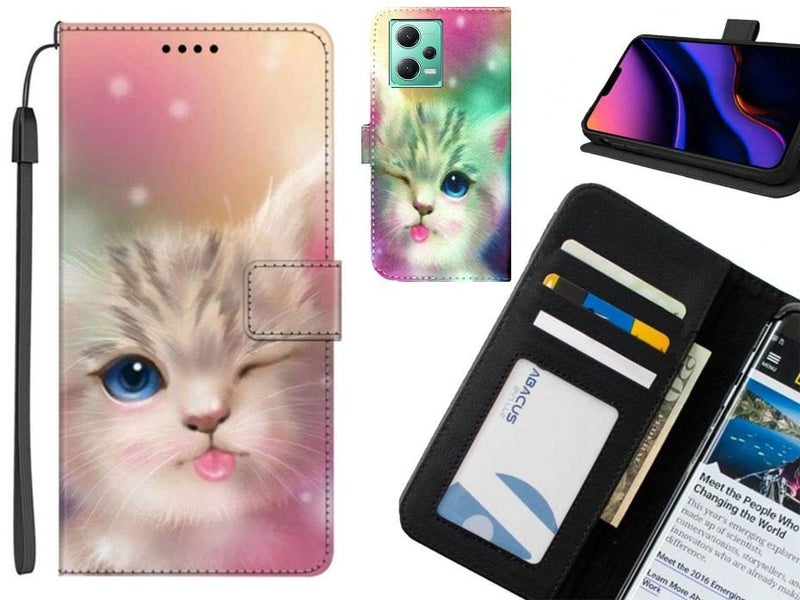 Xiaomi Redmi Note 12 5G case leather wallet case printed ID Carousel 1