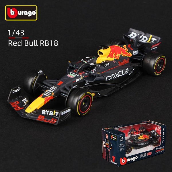 Bburago 1:43 Red Bull Racing TAG Heuer RB18 #1 Verstappen #11 Perez Carousel 2