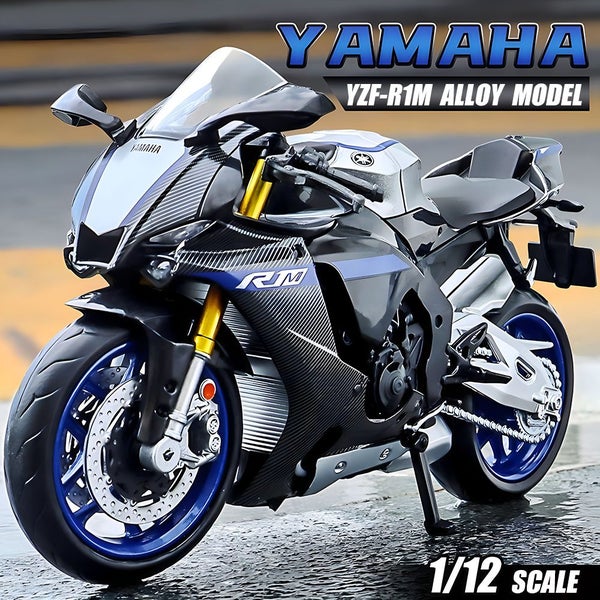 1/12 Scale Yamaha YZF-R1M Motorcycle Model Toy Alloy Diecast Carousel 2
