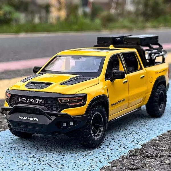 1/32 Dodge RAM MAMMOTH Pickup Toy Car Model Metal Diecast Off Road Carousel 2