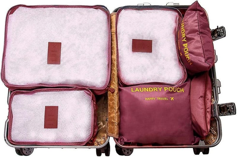 Packing Cubes Suitcase Organiser Packing Cube 8 Pieces Clothes Bags Packing Cube Carousel 4