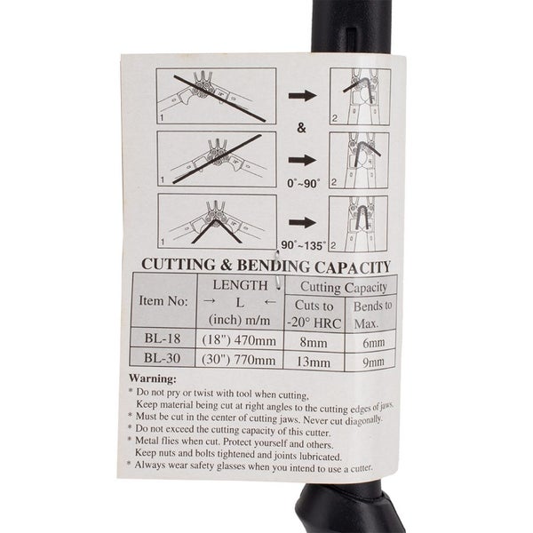 MANOR 450mm Unco-Bolt & Bend Cutter Carousel 1