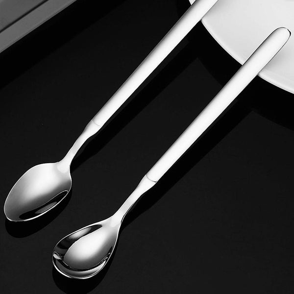 2pcs Coffee Spoons Stainless Steel Spoons Mixing Spoons Practical Coffee Spoons Carousel 2