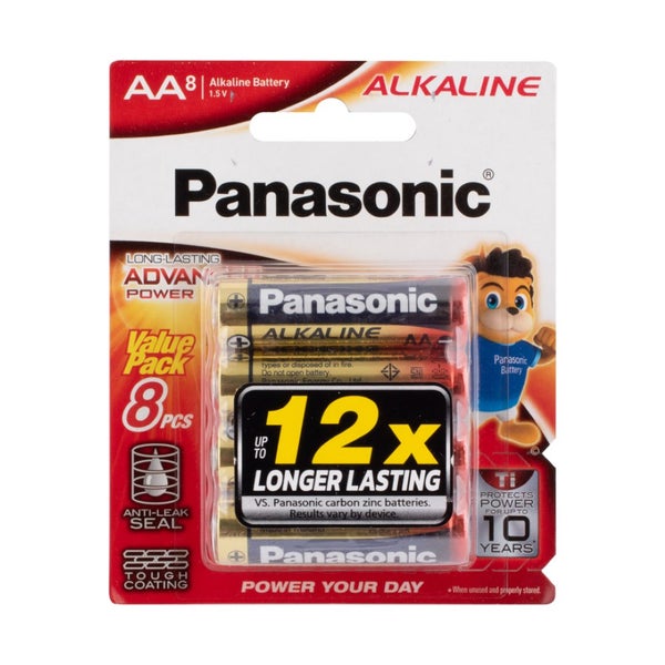 PANASONIC Alkaline Battery AA - 8 Pack Carousel 2