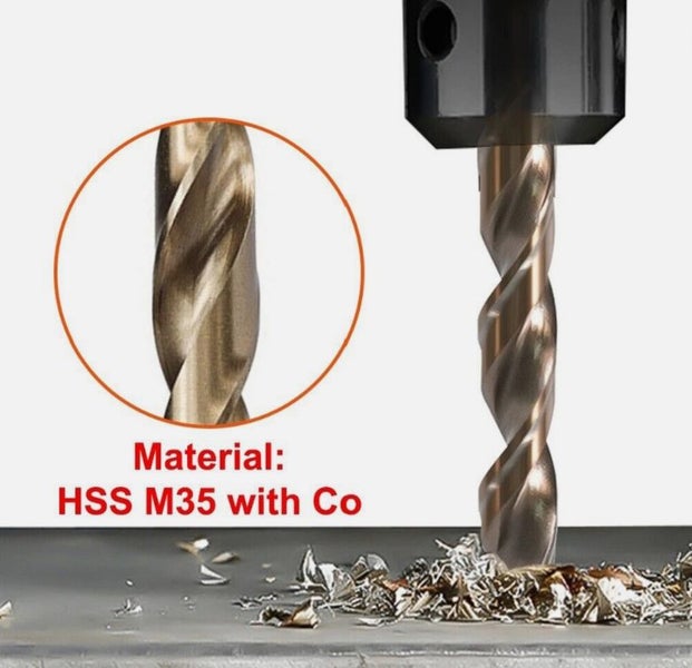 10PCS 1mm HSS Drill Bit M35 For Stainless Steel Drilling Metalworking Carousel 2
