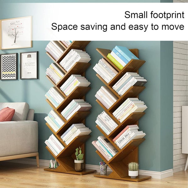 5 Layer Tree Shape Bamboo Bookshelf Reading Storage - Brand New NZ Stock Carousel 2