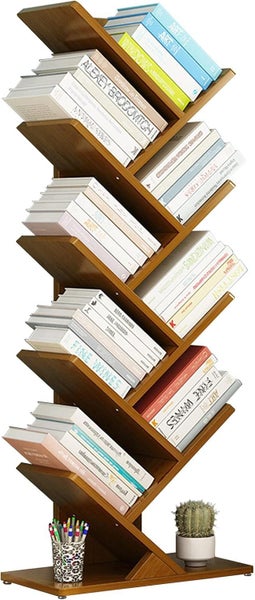 5 Layer Tree Shape Bamboo Bookshelf Reading Storage - Brand New NZ Stock Carousel 1