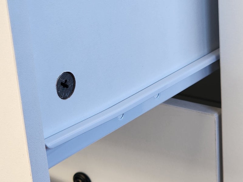 Isabella single drawer bedside table white Carousel 2