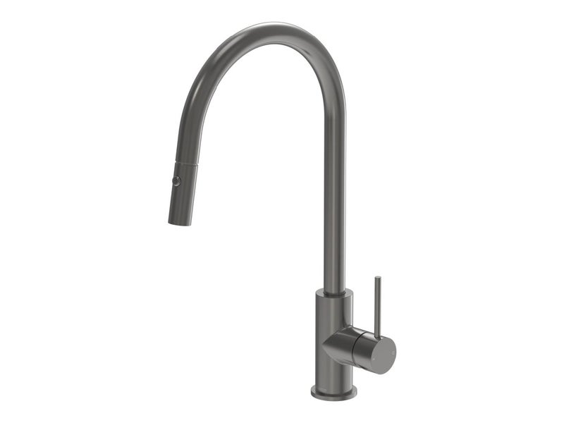 Tube Kitchen Mixer With Pull Out Spray Brushed Gunmetal PVD *Second* Was $999 Carousel 1