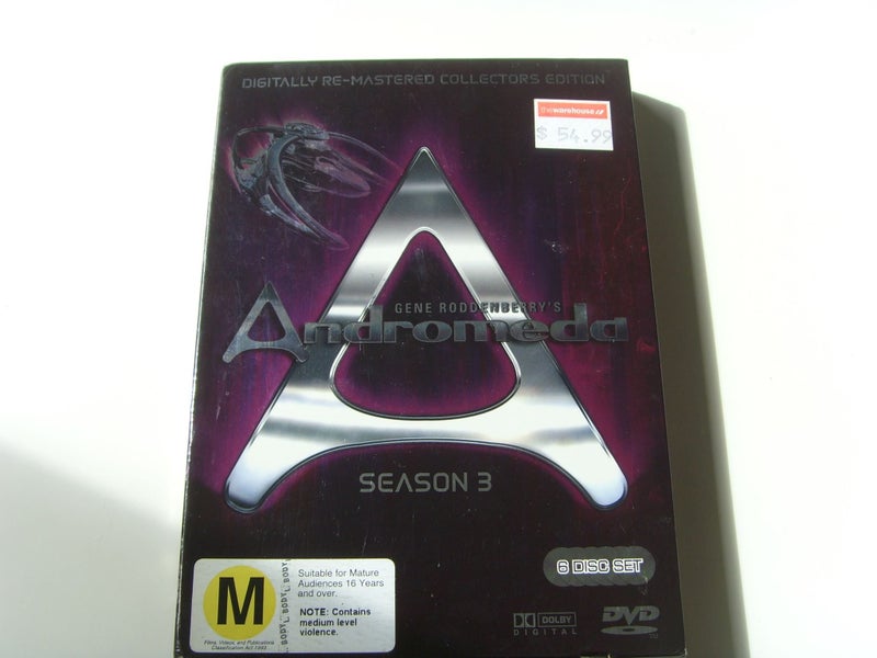 Gene Rodenberry's Andromeda Season 3 6 Disc Set 995 mins62962613458562110