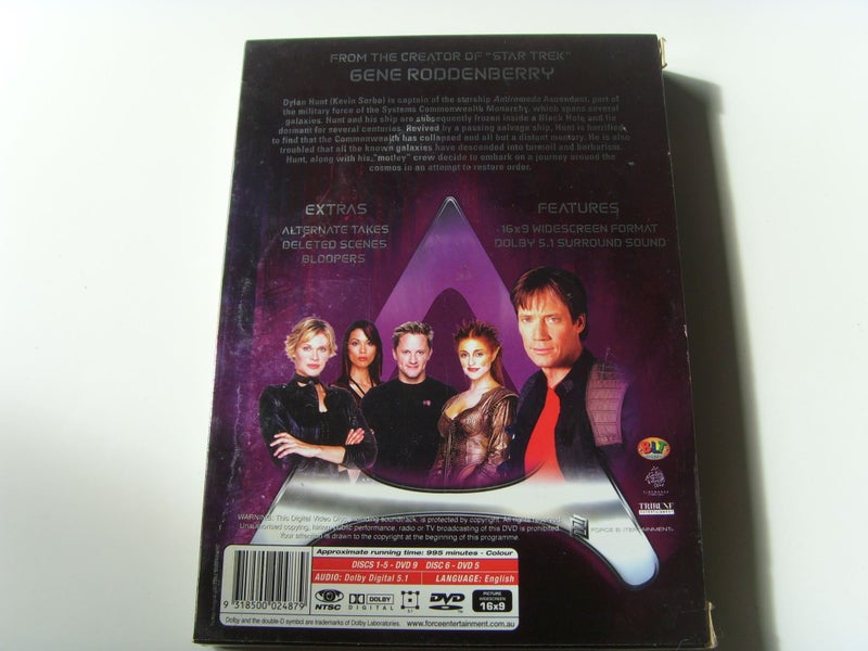 Gene Rodenberry's Andromeda Season 3 6 Disc Set 995 mins62962613458562111